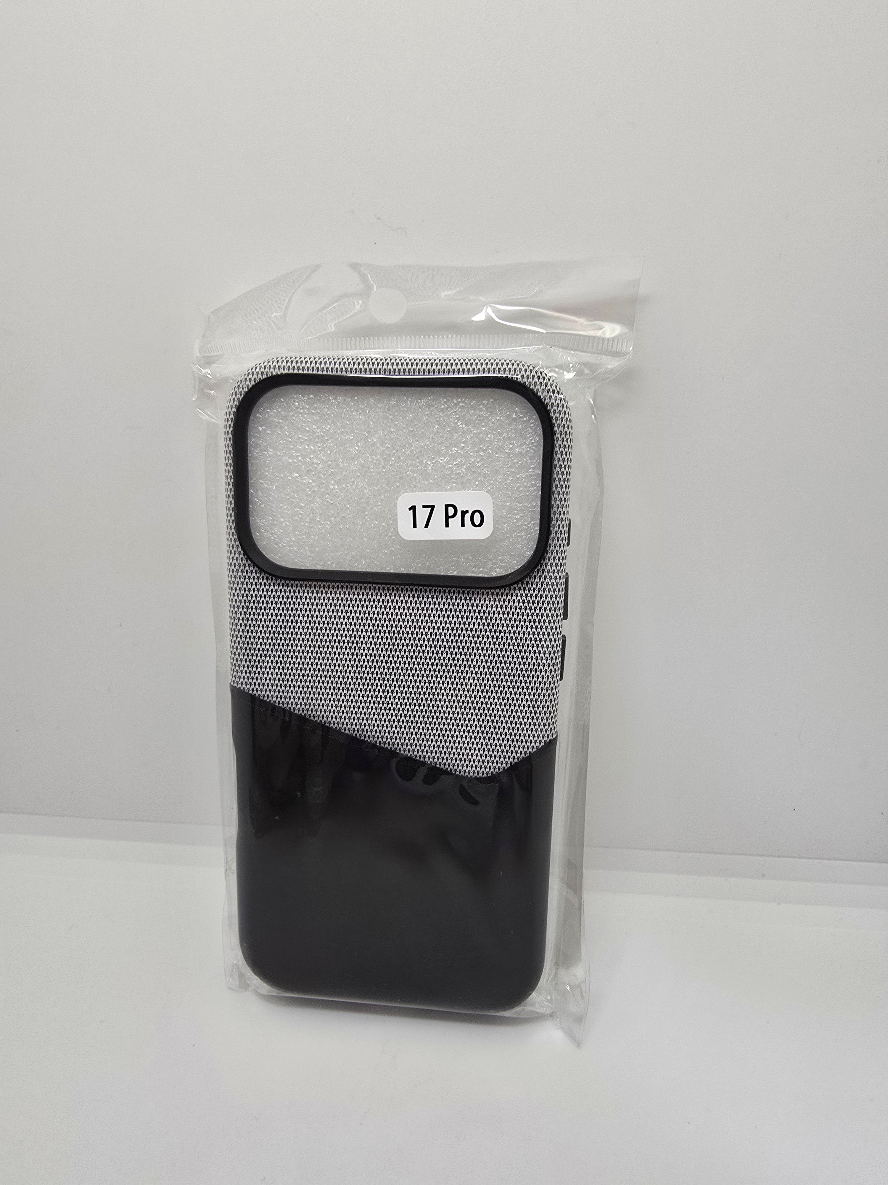 Iphone 17 Pro Black & Grey Phone Case With Port Cleaners