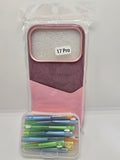 Iphone 17 Pro Pink Phone Case With Port Cleaners