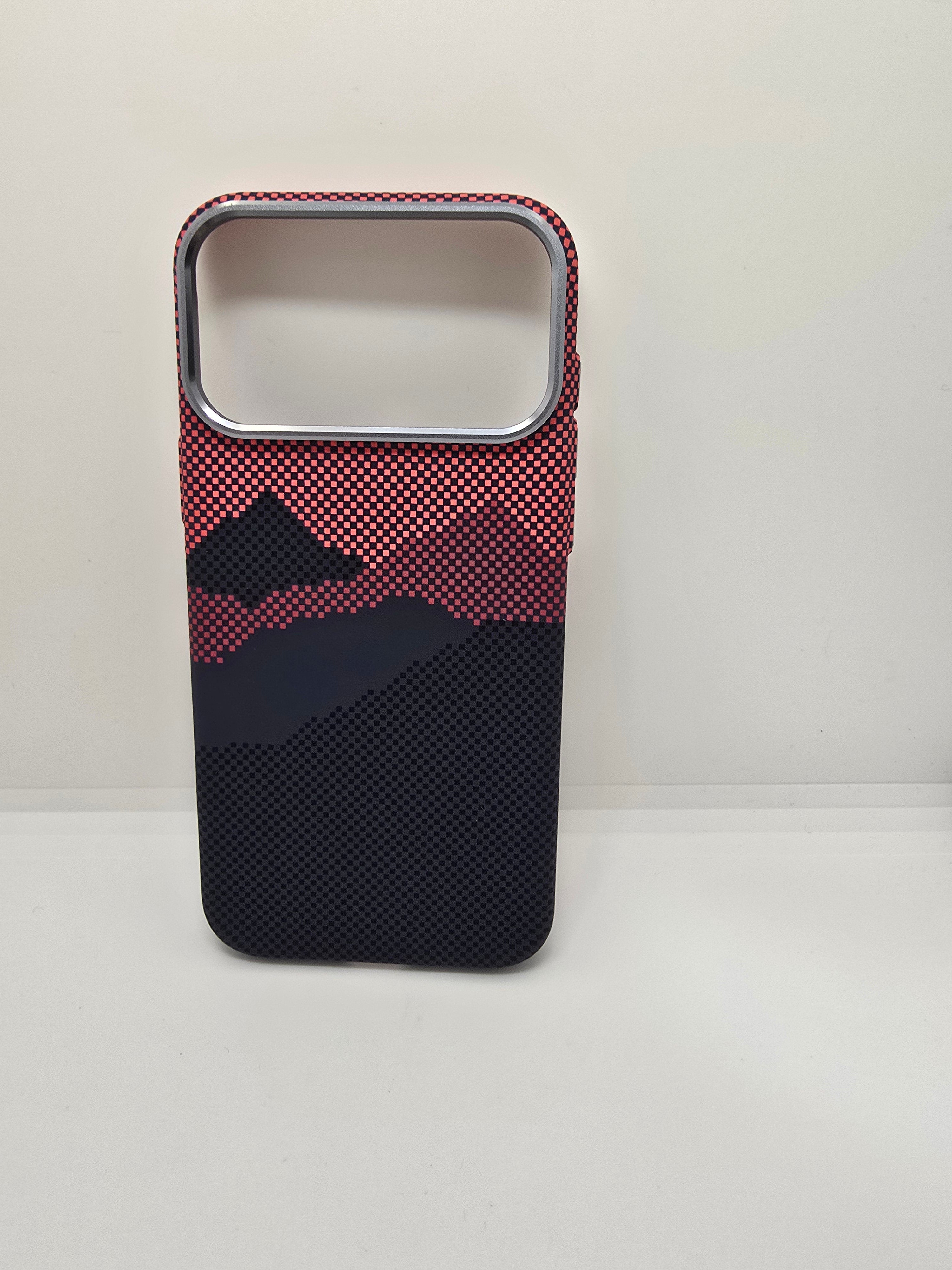 Iphone 17 Pro Max Phone Case With Port Cleaning Kit-red & black design