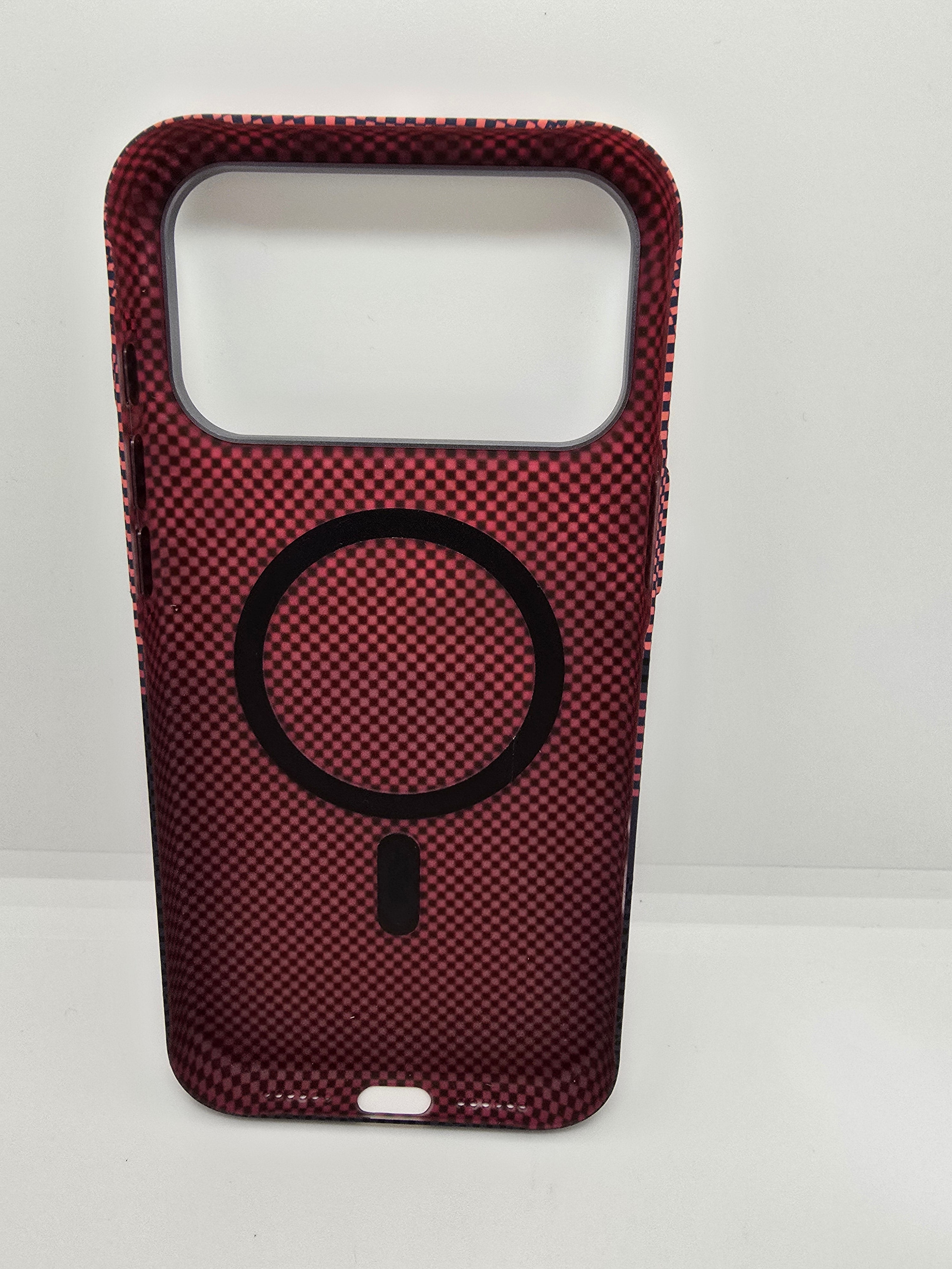 Iphone 17 Pro Max Phone Case With Port Cleaning Kit-red & black design