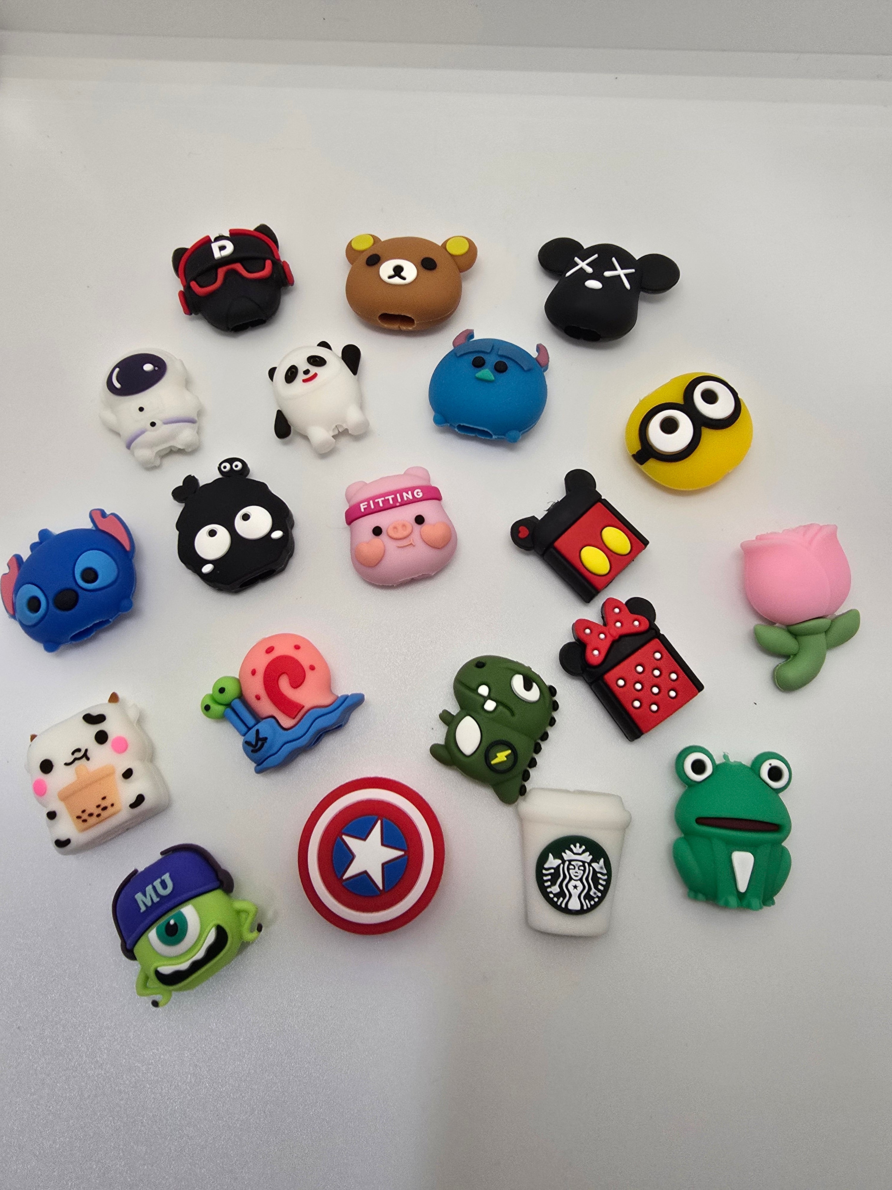 20 Pack- Character Phone Cord Protectors