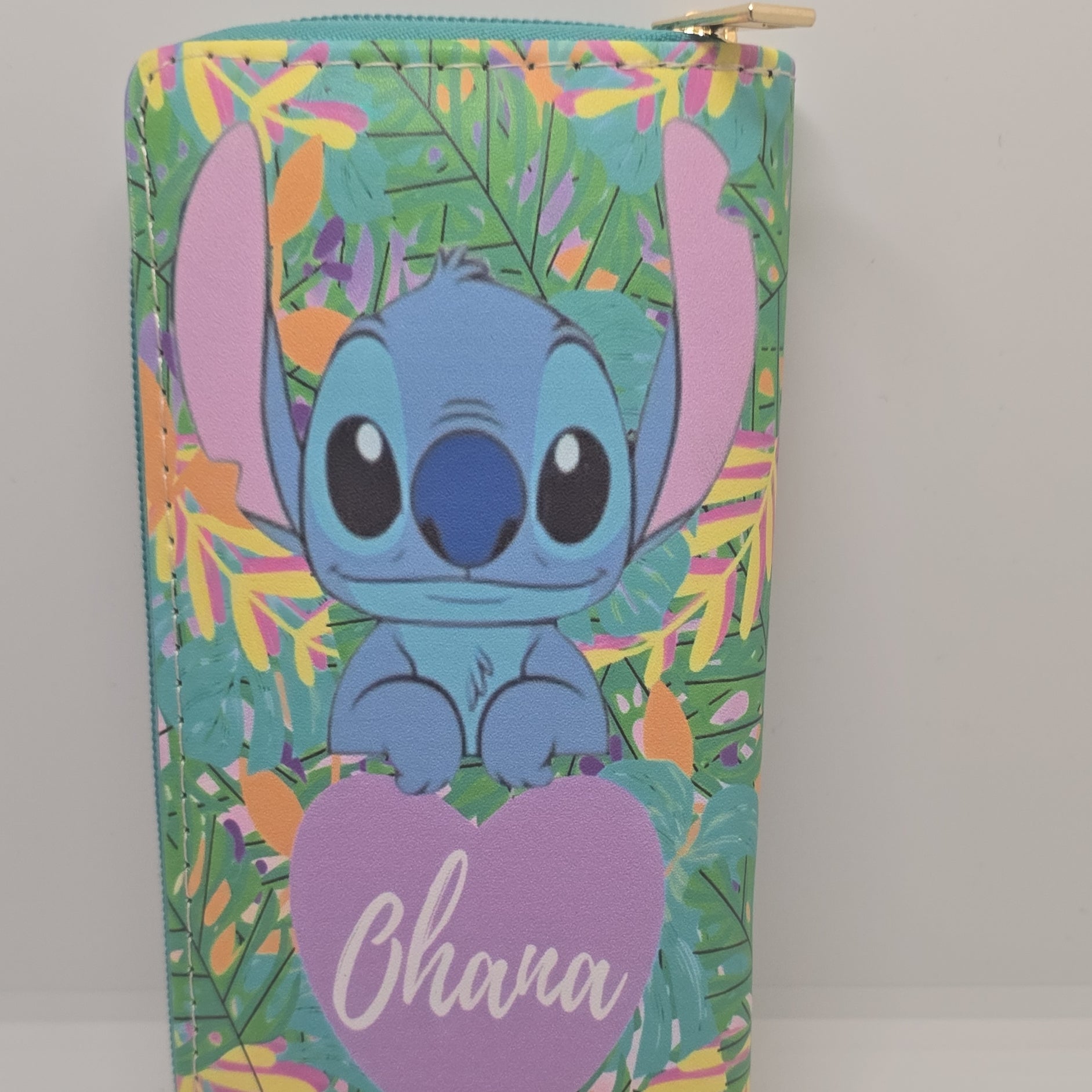 New- Blue monster Stitch Wallet & Keychain Set