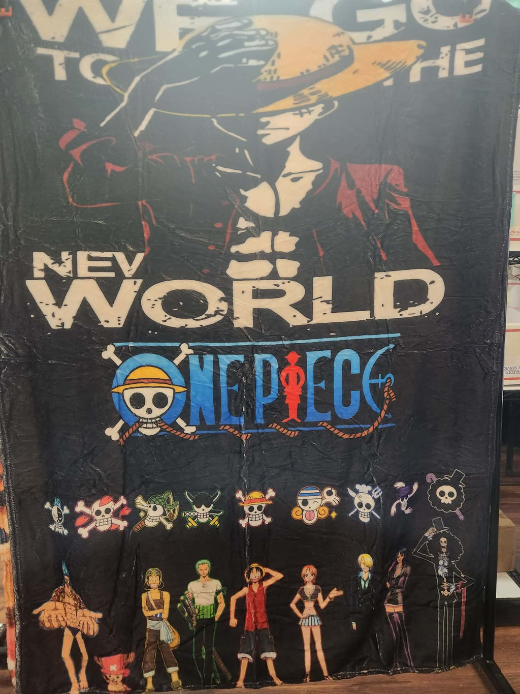 One Piece Anime Character Blanket Throw Multicolor Rectangular Luffy Zoro Nami