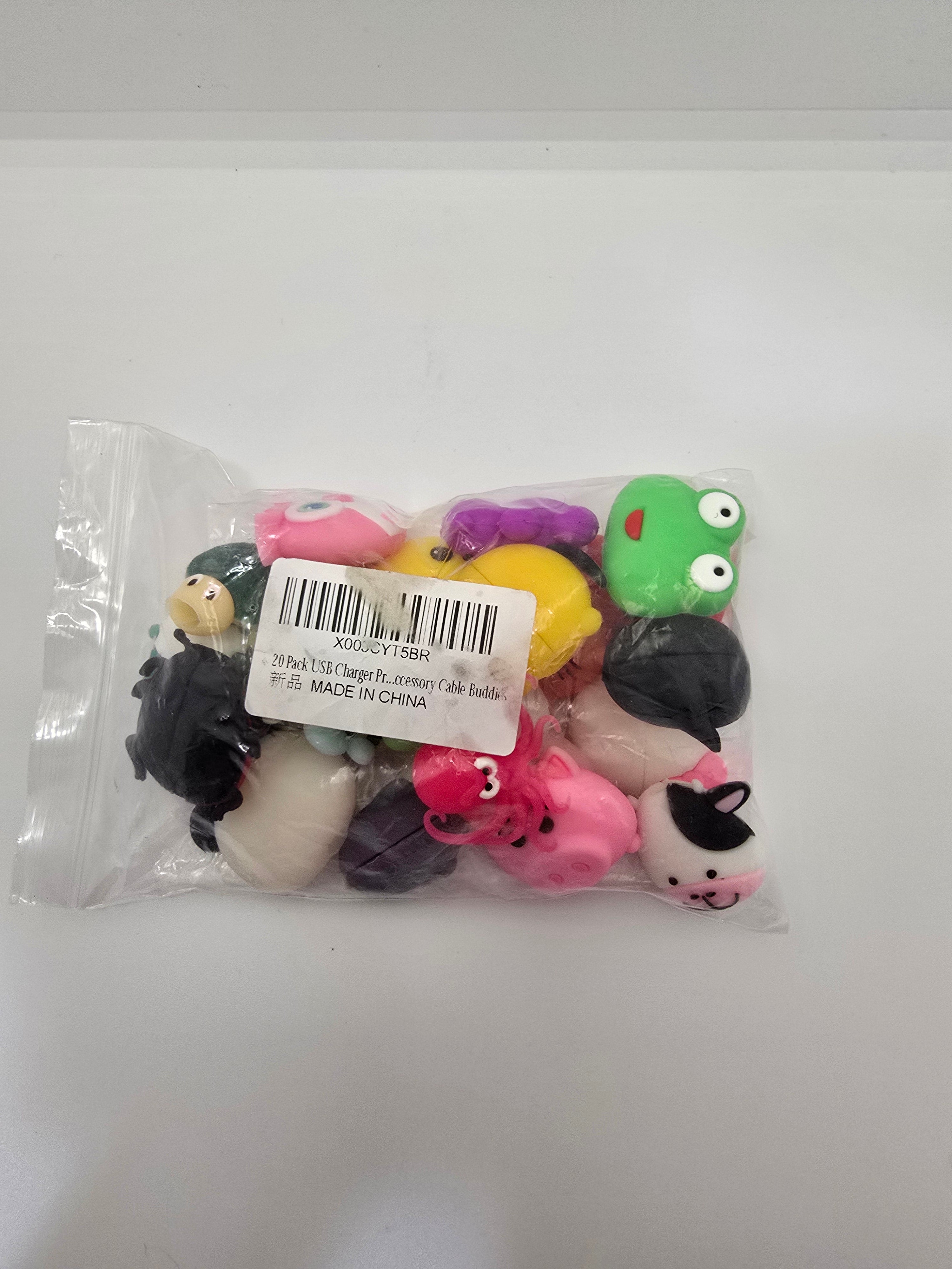 20 Pack Character Phone Cord Protectors