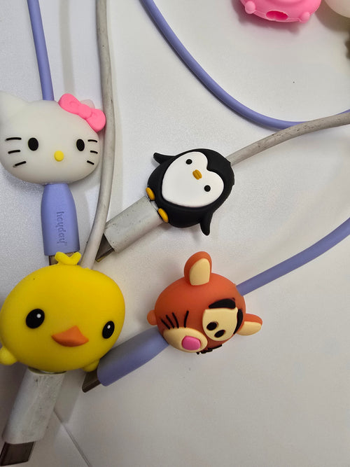 20 Pack Character Phone Cord Protectors